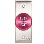 10ACPBDA3 BEA pneumatic switch adjustable, jamb size red "Push to Exit"