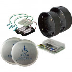 6R-433 BEA Push Plate Package wireless round push plate access control