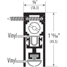 ADB-702AV Cal-Royal Automatic Door Bottom, vinyl seal, metal or wood doors