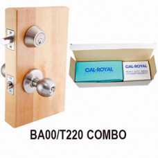 BA00-T220 Cal-Royal Knob Lock-Deadbolt Combo