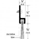 BW-302A Cal-Royal Brush Weatherstrip,w/rain deflector