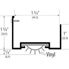 DS-403DV Cal-Royal Door Shoe, aluminum vinyl insert