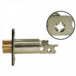 GL234 Cal-Royal gate latch, double cylinder deadbolt 2-¾" backset