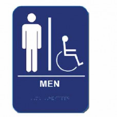 MH68 Cal-Royal Restroom Sign, MEN's Handicap 6" X 8" ADA