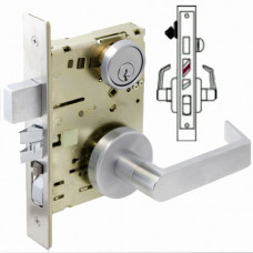 NM8453 SS Cal-Royal Entrance Mortise Lock Heavy Duty Grade1 ANSI F20