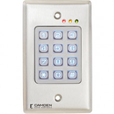 CM-120WV2 Camden Flush Mount Keypad, Single Gang, 12/24 VAC/DC