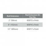 655F15 Corbin Russwin Rod Extension Kit 2"