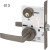 ML2022 ASA Corbin Russwin Mortise Store Door Lever Lock ANSI F14