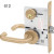 ML2024 LWA Corbin Russwin Mortise Entrance Lever Lock ANSI F21 