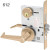 ML2067 ESA Corbin Russwin Mortise Apartment Lever Lock ANSI F12