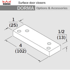 BSHD 689 Dorma Blade Stop Spacer