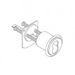 C953 Falcon Rim Cylinder - 6-Pin or 7-Pin IC Cylinder Housing