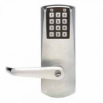 E2051XSLL-626-41 Kaba electronic pushbutton lock, cylindrical w/privacy