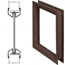 L-FRA100-24X60-DKB NGP Door Vision Lite 24" X 60" Low Profile