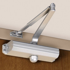 9303BC x 9318A Norton Door Closer, Tri-Style® Packaging - Regular Arm w/ Soffit Plate & Backcheck 