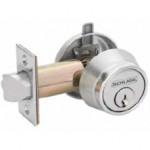 B250PD Schlage Deadlatch, Single Cylinder Outside, ANSI E2122