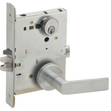 L9080P 01A Schlage Mortise Storeroom Lever Lock, ANSI F07