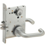 L9080P 03A Schlage Mortise Storeroom Lever Lock, ANSI F07