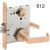 L9080P 06A Schlage Mortise Storeroom Lever Lock, ANSI F07