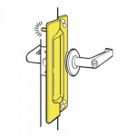 PLP-211 Don-Jo Latch Protector w/ Pin For Outswinging Doors