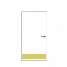 8400B 8x34 Ives Brass Kick Plate