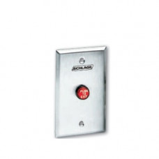 701RD EX Schlage Electronics SPDT Momentary Red Pushbutton, "PUSH TO EXIT"