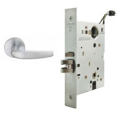 L9092EL/EU 07A Schlage Electrified Mortise Lock, Safe/Secure Outside Lever