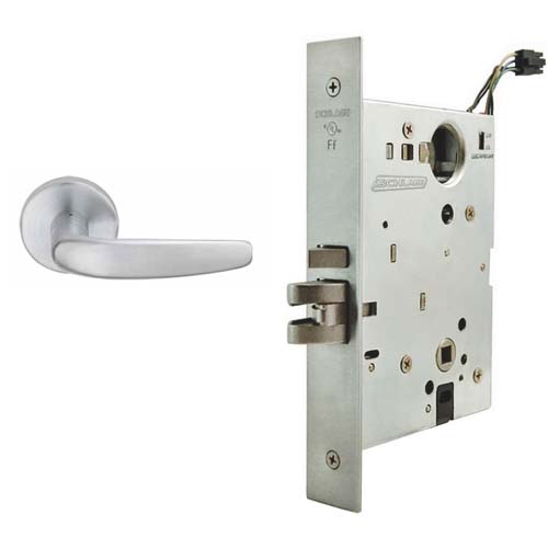 Schlage L9092ELP 01A Electrified Mortise Lock, Fail Safe, w/ Cylinder  Outside
