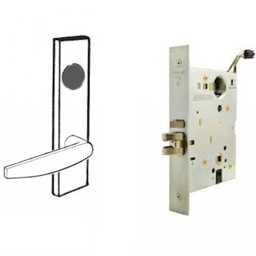 schlage L9092EL/EU 07A electrified mortise lock - safe/secure outside lever