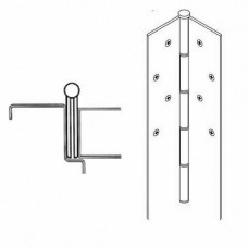 FM100 Markar Full Mortise - 7' (83-1/8") - Templated Hole Pattern Continuous Hinge