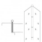 FM300 Markar Full Mortise - 7' (83-1/8") - Edge Mount Continuous Hinge