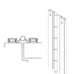 FS102 Markar Full Surface - 7' (83-1/8") - 1/8" Flush Continuous Hinge