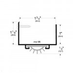 217AV 36 Pemko Door Shoe Vinyl Seal 36"