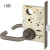 8215 LNJ Sargent Mortise Passage Lever Lock