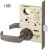 8215 LNL Sargent Mortise Passage Lever Lock