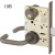 8217 LNJ Sargent Mortise Institutional Door Lever Lock