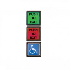 PB2 Securitron Pushbutton, 2" Square Momentary, Green