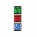 PB2E Securitron Square Momentary Pushbutton, 2" Green