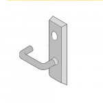 CR656F Yale Exit Device Trim For Mortise Devices - Escutcheon x Lever & Less Cylinder