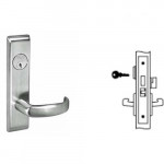 8822FL PBCN Yale Mortise Dormitory Lever Lock Grade 1