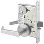 8808FL AUR Yale Mortise Classroom Lever Lock Grade 1